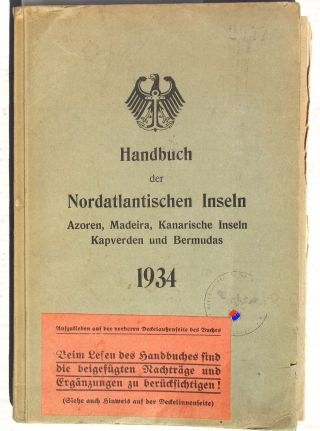 Wehrmacht Buch 1943 Handbuch Nordatlantische Inseln Kriegsmarine Funkgerät Waa Bild