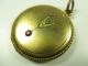 Jugendstil Medaillon Double Gold Rubin Um1900 Boheme Medallion,  8 N4 Schmuck nach Epochen Bild 2