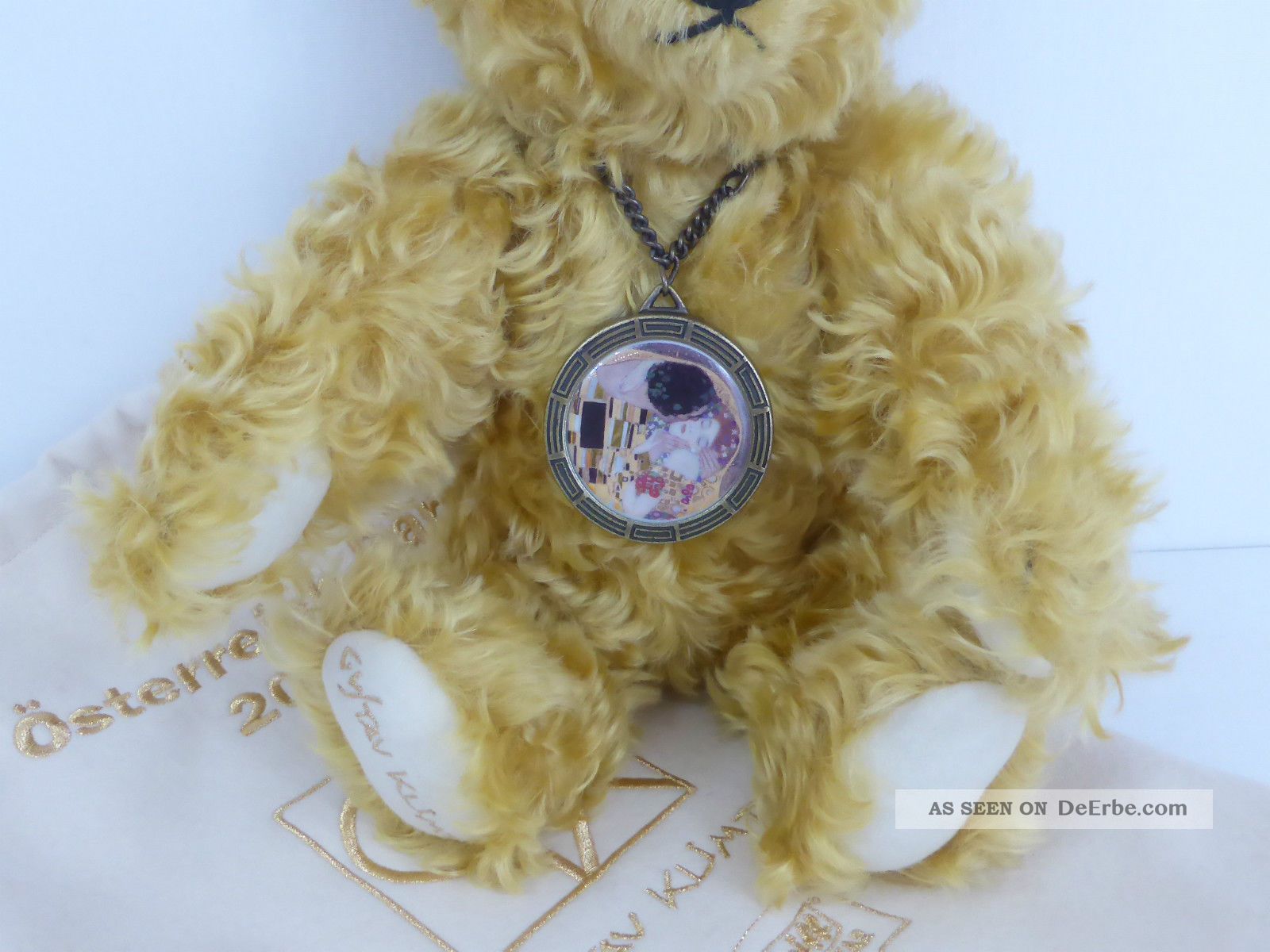 Steiff Österreich Bär Teddy 2001 Gustav Klimt Limitiert Nr. 687/1500