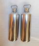 Zwei Wärmflaschen Kupfer Chrom Zylinderförmig,  Höhe Ca.  26,  5 Cm,  Durchm.  Ca.  8 Cm Metallobjekte Bild 4