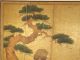 Sechsteiliger Stellschirm Japan,  Frühe/mittl.  Edo - Periode - 5 Kraniche Und Kiefer Mobiliar vor 1900 Bild 10