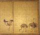 Sechsteiliger Stellschirm Japan,  Frühe/mittl.  Edo - Periode - 5 Kraniche Und Kiefer Mobiliar vor 1900 Bild 2