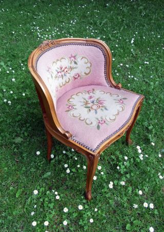 Wunderschöner Stuhl Sessel Antik Um Ca.  1900 Gründerzeit Schreibtischstuhl Sitz Bild