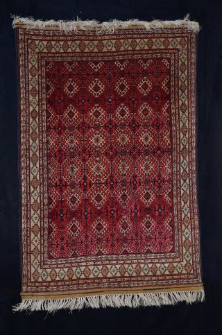 Alter Orientteppich Seiden Mauri Afghan 175x116 Silk Rug Tappeto Tapis Bild