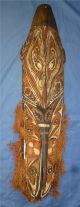 Maske Papua Neuguinea Ahnenfigur Middle East Sepik Province Tumbuan Sawi Mwai Internationale Antiq. & Kunst Bild 1