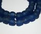 Krobo Dogon Recycled Glas Perlen Ghana Blau Entstehungszeit nach 1945 Bild 1