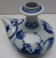 China Porzellan Kanne Vase Gefäß Krug Für Sake (?) Blaumalerei Gemarkt - Alt Asiatika: China Bild 10