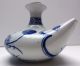 China Porzellan Kanne Vase Gefäß Krug Für Sake (?) Blaumalerei Gemarkt - Alt Asiatika: China Bild 5