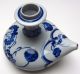 China Porzellan Kanne Vase Gefäß Krug Für Sake (?) Blaumalerei Gemarkt - Alt Asiatika: China Bild 8