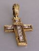 Jugendstil Kreuz Mit Zirkonen,  585 Gold (2936) Schmuck nach Epochen Bild 4