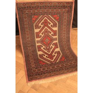 Alter Feiner Handgeknüpfter Orient Buchara Jomut Teppich Old Rug Carpet 130x80cm Bild