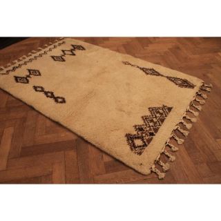Wunderschön Handgeknüpfter Orient Teppich Atlas Berber Old Rug Carpet 190x130cm Bild