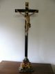 Standkreuz Kruzifix Christus Barock Mit Totenkopf Skulpturen & Kruzifixe Bild 5