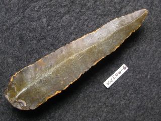 12000j.  A: Messer 71mm Steinzeit SpÄt - PalÄolithikum Feuerstein Flint Silex Bild