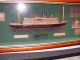 Großes Diorama / Schauwandkasten Mit Halbmodell Der Titanic 84 X 29 Cm Maritime Dekoration Bild 1