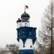 Leuchtturm Blauer Sand Blau/weiß 120 Cm Doppellicht Garten Deko Nordsee Maritim Maritime Dekoration Bild 1