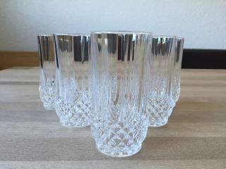 6 Wassergläser Bleikristall Cristal D ' Arques Longchamp Saft Glas Wasser Bild