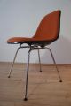 1von35 Herman Miller Vitra Side Chair Stuhl Fiberglas Hopsak Orange / Schwarz 1960-1969 Bild 8
