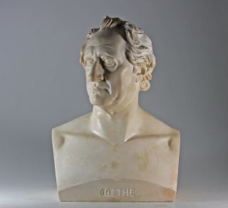 Goethe Büste C.  D.  Rauch Lebensgroß Stuck Gebrüder Micheli Berlin 1850 Bild