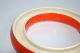 Alter Blumenring Steckring Keramik Creme - Orange Gemarkt Germany Nach Form & Funktion Bild 1