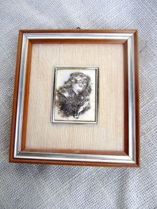 Bild,  Antikes Miniatur Aus Italien Mit Madonna Und Kind In 800 Silver Bild