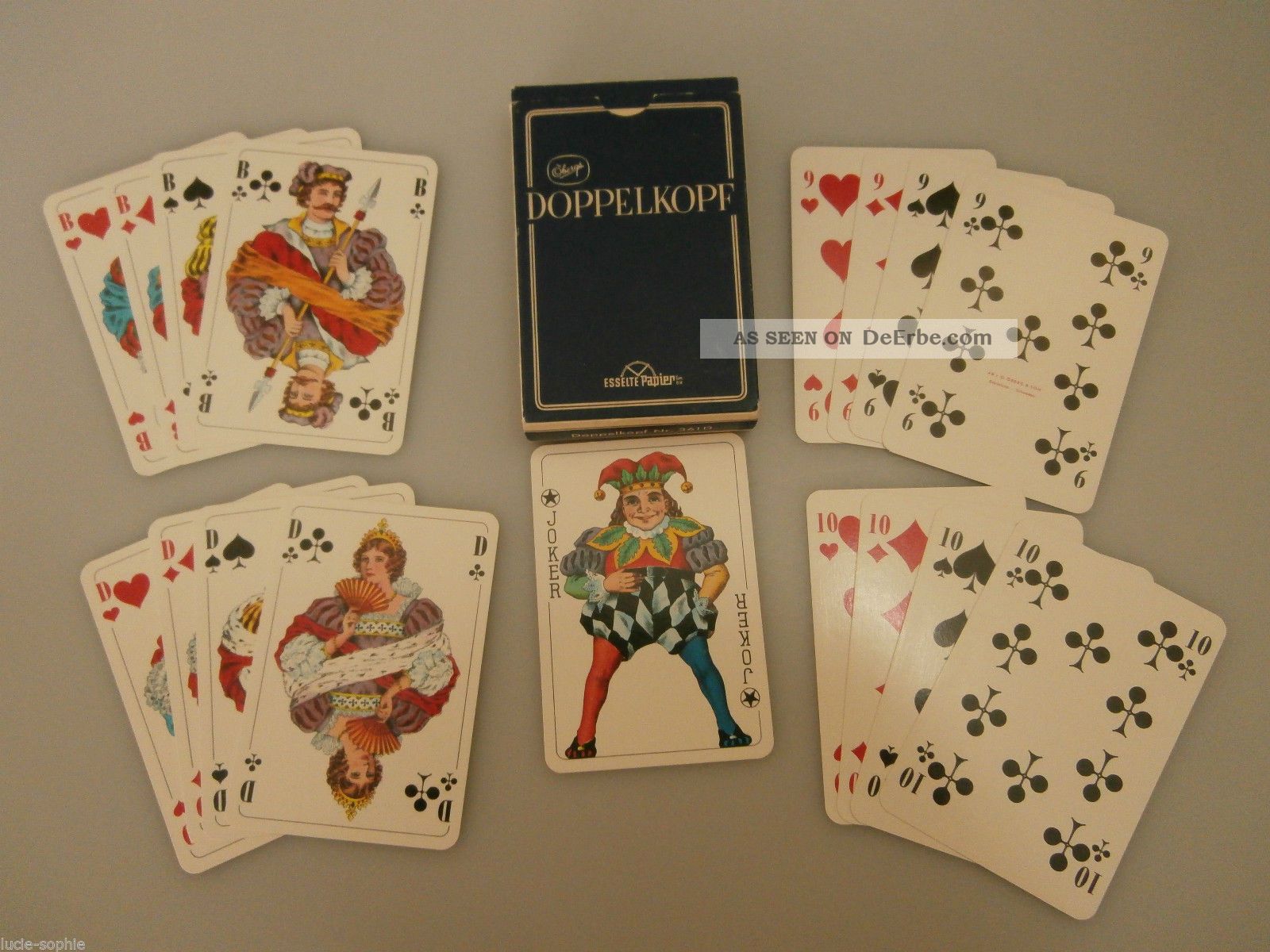 Kartenspiel: Öberg & Son (schweden) Doppelkopf Nr.  361d; 2 X 24 Blatt,  Joker Gefertigt nach 1945 Bild