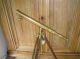 Vintage Messing Teleskop Fernrohr Fernglas 74cm Mit Stativ Messing / Holz 115cm Technik & Instrumente Bild 6