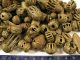 Über 150 Messingperlen Konvolut Gelbguß Ghana Brass Beads Ashanti Akan Afrozip Entstehungszeit nach 1945 Bild 2