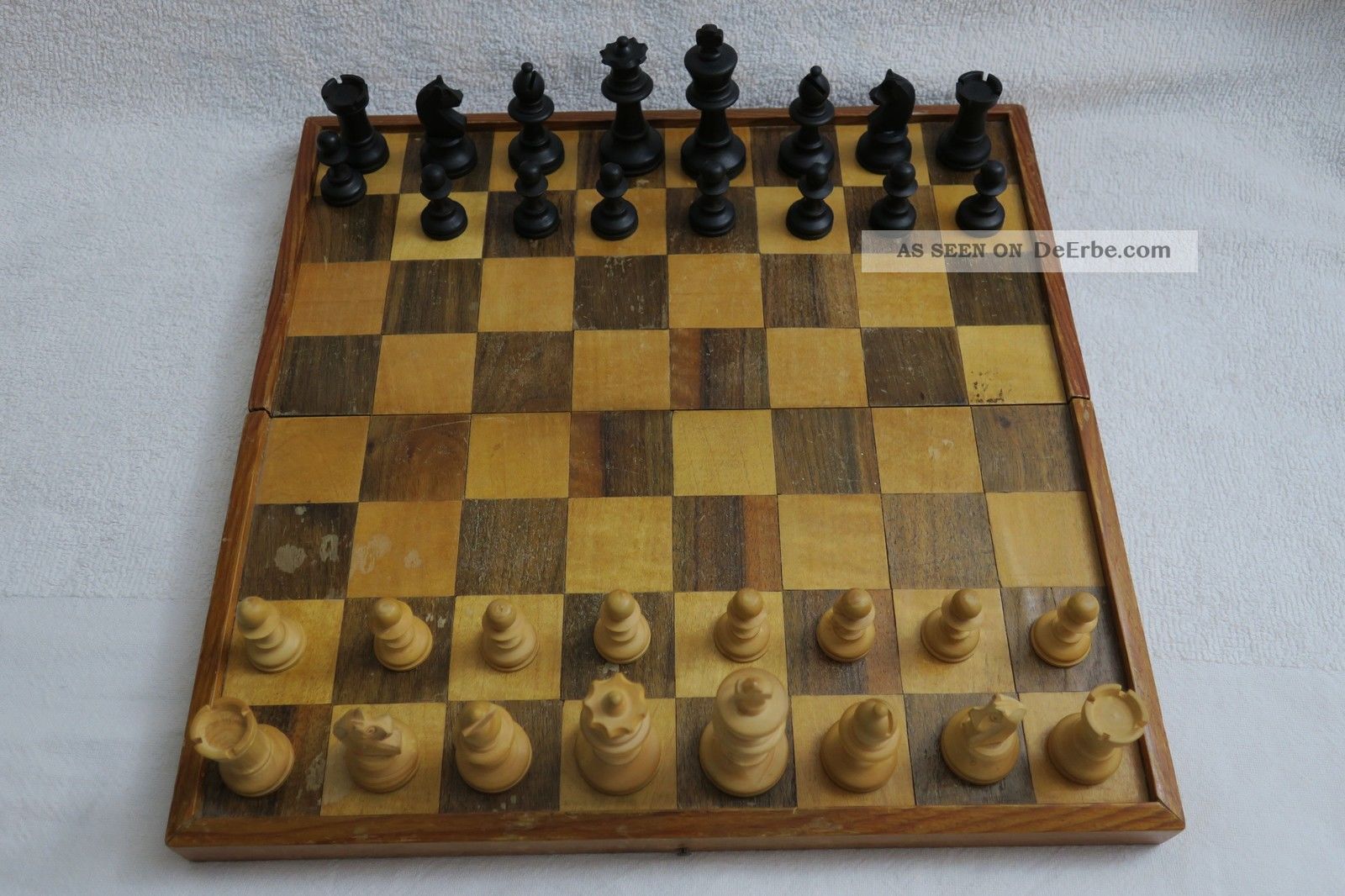 Altes Holz - Schachspiel Klapp - Brett = Schatulle /das Holz Ist Pflegebedürftig Gefertigt vor 1945 Bild