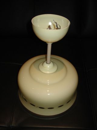 Alte (um 1920) Hängelampe Deckenlampe Küchenlampe Lampe Jugendstil Art Deco - 2 Bild