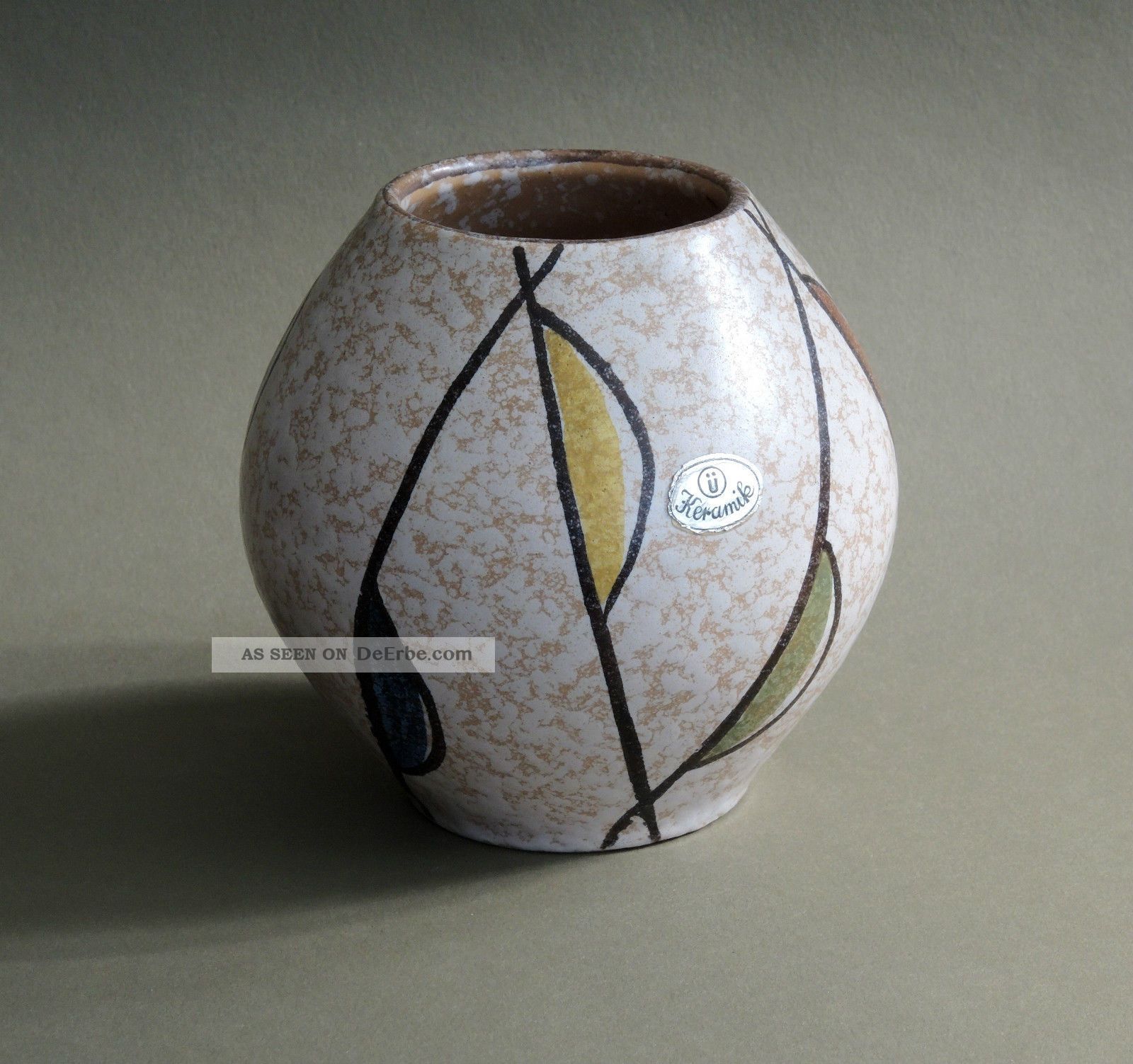 50er Jahre Keramik Vase ü - Keramik Form 418 (1957) 50s Rockabilly 1950-1959 Bild