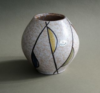 50er Jahre Keramik Vase ü - Keramik Form 418 (1957) 50s Rockabilly Bild