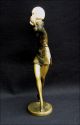 Rare Alte Bronze Skulptur Tänzerin Jugendstil Um 1910 Lorenzl Sign.  Renz 1890-1919, Jugendstil Bild 2