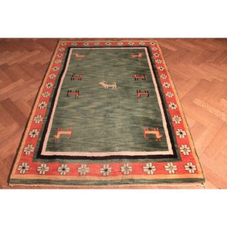 Wunderschön Handgeknüpfter Orient Teppich Blumen Gabbeh Carpet Tapis 130x180cm Bild