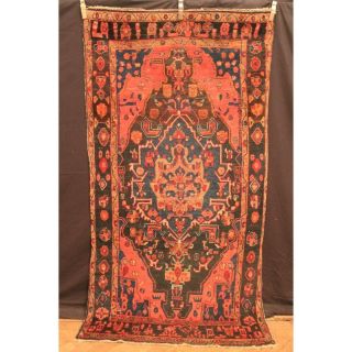 Antiker Handgeknüpfter Orient Blumen Teppich Sa Rug Lillian Old Carpet 250x130cm Bild