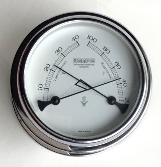 Altes Großes Wempe Comfortmeter :thermometer & Hygrometer Bild