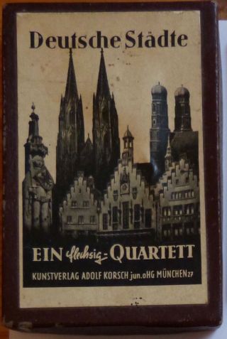 Deutsche Städte - Ein Flechsig - Quartett,  Kunstverlag Adolf Korsch,  Um 1953 Bild