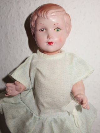 Alte Puppe Niedliches Mädchen 24 Cm Bild