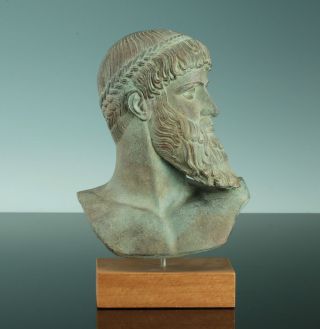 Büste Des Zeus Poseidon Athen Griechenland 450 V.  Chr.  Museumsreplik Stuck Bild