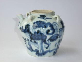 China Tee Kanne Porzellan 19.  Jhdt.  Chinese Porcelain Teapot 19th Bild