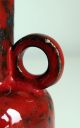 Rrk Rhein Ruhr Keramik Fat Lava Vase 206,  505,  Vintage,  60er,  70er,  Rot - Schwarz 1960-1969 Bild 6