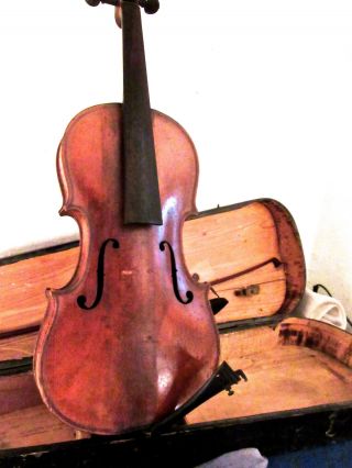 Schöne,  Alte Geige,  1 Geigenbogen,  Geigenkasten Bild