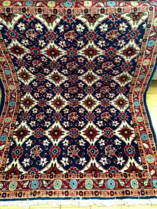 Handgeknüpft Orientteppich Teppich Fein 141x105 Cm Carpet Tappeto Tapis Top Bild