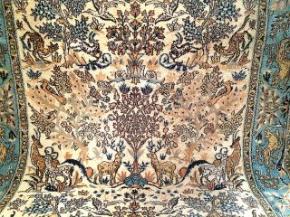 Handgeknüpft Orientteppich Mit Seide 225x140 Cm Carpet Tappeto Tapis Top 4900,  - Bild