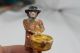 Antike Grulich Holzfigur Krippenfigur Holz Figur 5,  5 Cm Serie Um 1880 /1900 N31 Krippen & Krippenfiguren Bild 2