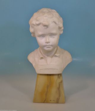 Jugendstil Büste Knabe Junge Schumacher Greiner France Alabaster/marmor Skulptur Bild