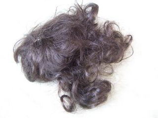 Alte Puppenteile Dunkelbraunelocken Haar Perücke Vintage Doll Hair Wig 40cm Girl Bild
