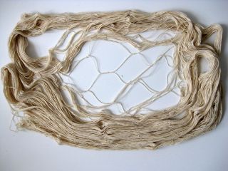 Deko Netz Fischernetz 2x4m Beige Baumwolle Maschengöße 6x6cm Bild
