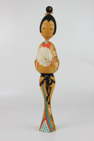 Vintage Japan Japanese Kokeshi Doll Puppe Holz Mit Stempel Bild