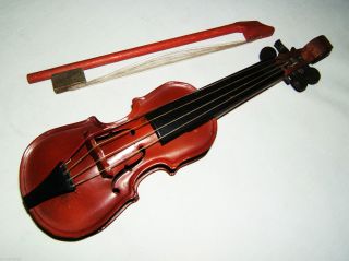 Tintoy,  Blechspielzeug,  Blech Geige M.  Holzschaft 29 Cm,  Bogen,  Foreign,  Selten Bild